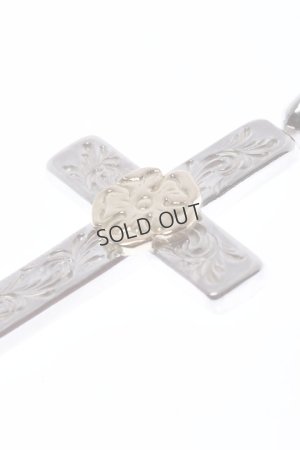 画像4: {SOLD}Taro Washimi タロウ ワシミ 鷲見太郎 mini arabesque cross pendant / S K18 flower metal{-BCS}
