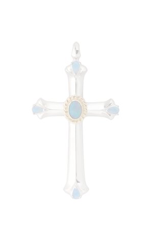 画像1:   Taro Washimi タロウ ワシミ 鷲見太郎 Medium cross pendant {-BFS}  :WT20260407-04-F 