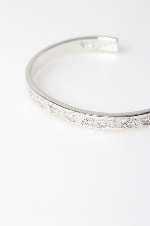 画像7: Taro Washimi タロウ ワシミ 鷲見太郎 Ｍ arabesque design 5mm bangle{-BFS}