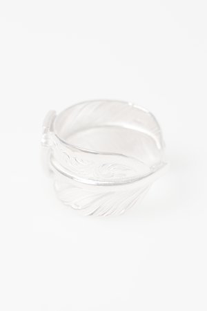 画像4:   Taro Washimi タロウ ワシミ 鷲見太郎 L arabesque flight feather 01 ring {-BFS}  :WT20260407-50-19 