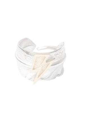 画像1:   Taro Washimi タロウ ワシミ 鷲見太郎 L arabesque flight feather 01 ring {-BFS}  :WT20260407-51-19 