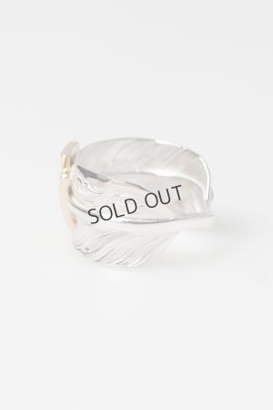 画像3: Taro Washimi タロウ ワシミ 鷲見太郎 L arabesque flight feather 01 ring{-BFS}