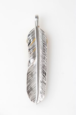 画像2: Taro Washimi タロウ ワシミ 鷲見太郎 L arabesque flight feather 01{-BFS}