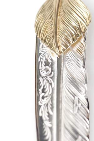 画像4: Taro Washimi タロウ ワシミ 鷲見太郎 L arabesque flight feather 01{-BFS}