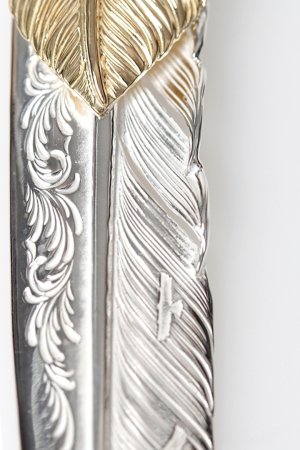 画像5: Taro Washimi タロウ ワシミ 鷲見太郎 L arabesque flight feather 01{-BFS}