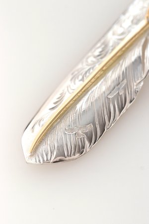 画像6: Taro Washimi タロウ ワシミ 鷲見太郎 L arabesque flight feather  K18 core 01{-BFS}