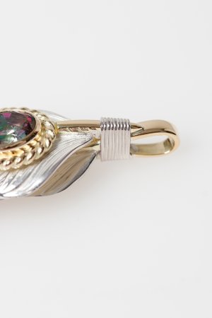 画像7: Taro Washimi タロウ ワシミ 鷲見太郎 L arabesque flight feather  K18 core 01{-BFS}