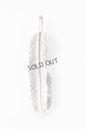 画像2: Taro Washimi タロウ ワシミ 鷲見太郎 L arabesque flight feather  K18 core 02{-BFS}