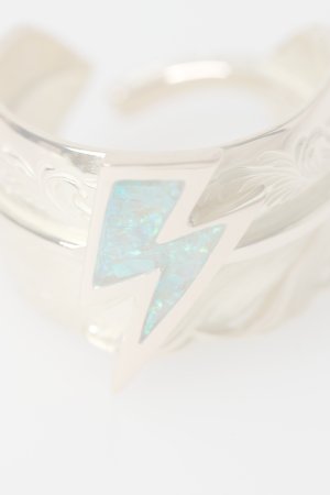 画像5:   Taro Washimi タロウ ワシミ 鷲見太郎 18K L arabesque flight feather K18 thunder opal {-BFS}  :WT20260409-01-19 