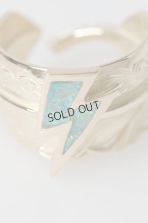 画像5: Taro Washimi タロウ ワシミ 鷲見太郎 18K L arabesque flight feather K18 thunder opal{-BFS}