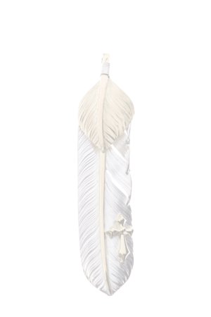 画像1:  {SOLD} Taro Washimi × TRAVIS WALKER（タロウ ワシミ × トラヴィスワーカー） L feather × heart feather × Small Arrow Cross {-BJS}  :WTW-05-F 