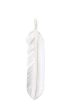 画像2:  {SOLD} Taro Washimi × TRAVIS WALKER（タロウ ワシミ × トラヴィスワーカー） L feather × heart feather × Small Arrow Cross {-BJS}  :WTW-05-F 