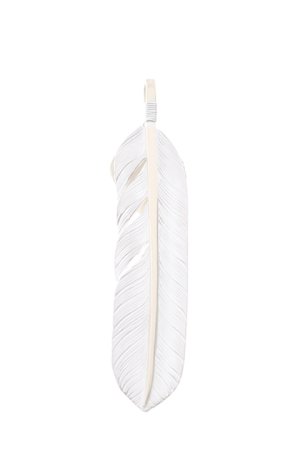 画像2:  {SOLD} Taro Washimi × TRAVIS WALKER（タロウ ワシミ × トラヴィスワーカー） L feather × heart feather × Small Valor Cross {-BJS}  :WTW-06-F 