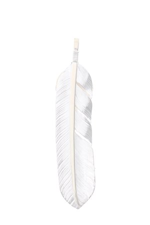 画像2:  {SOLD} Taro Washimi × TRAVIS WALKER（タロウ ワシミ × トラヴィスワーカー） L feather × heart feather × Small Arrow Cross {-BJS}  :WTW-07-F 