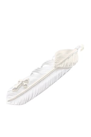 画像3:  {SOLD} Taro Washimi × TRAVIS WALKER（タロウ ワシミ × トラヴィスワーカー） L feather × heart feather × Small Arrow Cross {-BJS}  :WTW-07-F 