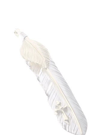 画像4:  {SOLD} Taro Washimi × TRAVIS WALKER（タロウ ワシミ × トラヴィスワーカー） L feather × heart feather × Small Arrow Cross {-BJS}  :WTW-07-F 
