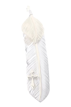 画像5:  {SOLD} Taro Washimi × TRAVIS WALKER（タロウ ワシミ × トラヴィスワーカー） L feather × heart feather × Small Arrow Cross {-BJS}  :WTW-07-F 