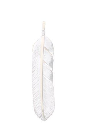 画像2:  {SOLD} Taro Washimi × TRAVIS WALKER（タロウ ワシミ × トラヴィスワーカー） L feather × heart feather × Small Malibu Cross {-BJS}  :WTW-08-F 