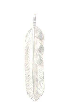 画像2:  {SOLD} Taro Washimi × TRAVIS WALKER（タロウ ワシミ × トラヴィスワーカー） L feather × heart feather × opal × Small Valor Cross {-BJS}  :WTW-12-F 