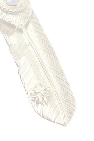 画像5:  {SOLD} Taro Washimi × TRAVIS WALKER（タロウ ワシミ × トラヴィスワーカー） L feather × heart feather × opal × Small Valor Cross {-BJS}  :WTW-12-F 