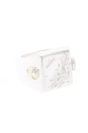 画像2:   Taro Washimi × TRAVIS WALKER（タロウ ワシミ × トラヴィスワーカー） Canvas Ring w/Arabesque Design {-BJS}  :WTW-RING-17 