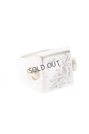 画像2: {SOLD}Taro Washimi × TRAVIS WALKER（タロウ ワシミ × トラヴィスワーカー） Canvas Ring w/Arabesque Design{-BJS}