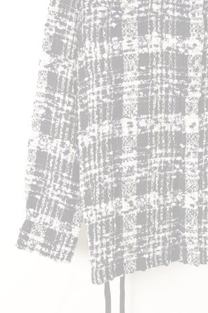 画像4:   FAITH CONNEXION フェイスコネクション LACED TWEED OVERSHIRT{X1803T00514-BLKWHT-AIA}