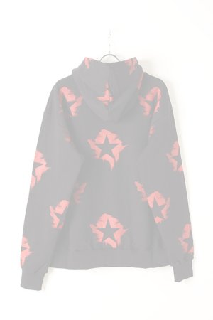 画像2:   FAITH CONNEXION フェイスコネクション BLACK COTTON PAINTED HOODIE{X3360JFCXN4-BLK-AIA}