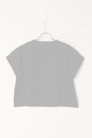 画像5:   BALMAIN バルマン BF2 CROPPED SS BALMAIN FLOCK DETAIL T-SHIRT{XF0EE005BB01-EAB-BBS}