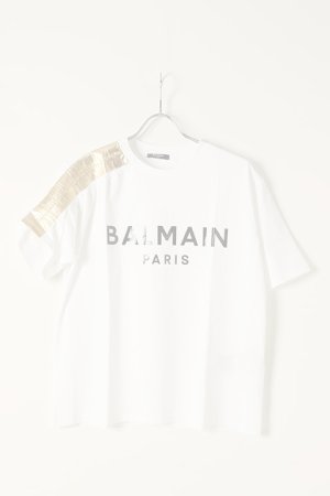 画像1:  {SOLD} BALMAIN バルマン BF2 SHOULDER GOLD TAPE BALMAIN TS{XF0EG020BB43-GAB-BBS}