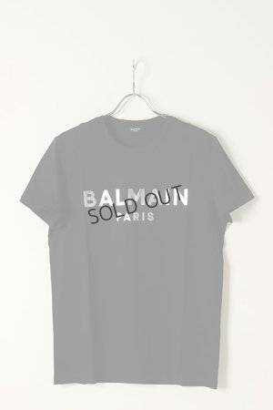 画像1: {SOLD}BALMAIN バルマン BH2 T-SHIRTS C-F FOIL-LOGO{XH0EF000BB29-EAC-BBS}