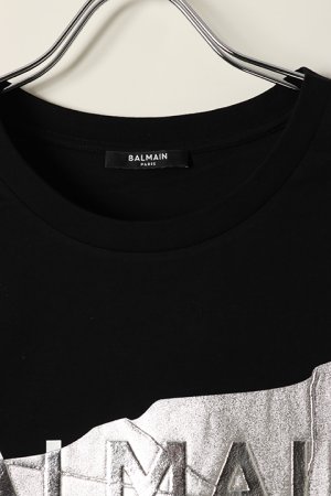 画像2: BALMAIN バルマン BH2 T-SHIRTS BULKY SILVER TAPE{XH0EG010BB48-EBB-BBS}