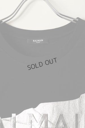 画像2: {SOLD}BALMAIN バルマン BH2 T-SHIRTS BULKY SILVER TAPE{XH0EG010BB48-EBB-BBS}