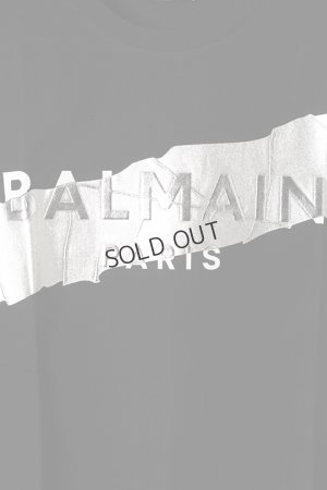 画像4: {SOLD}BALMAIN バルマン BH2 T-SHIRTS BULKY SILVER TAPE{XH0EG010BB48-EBB-BBS}