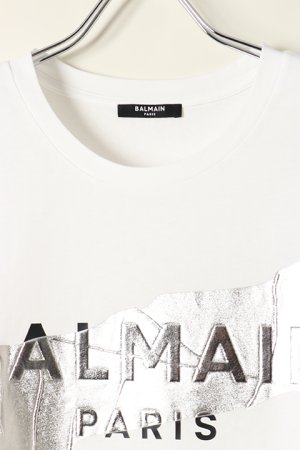 画像2: BALMAIN バルマン BH2 T-SHIRTS BULKY SILVER TAPE{XH0EG010BB48-GIM-BBS}