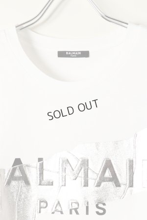 画像2: {SOLD}BALMAIN バルマン BH2 T-SHIRTS BULKY SILVER TAPE{XH0EG010BB48-GIM-BBS}