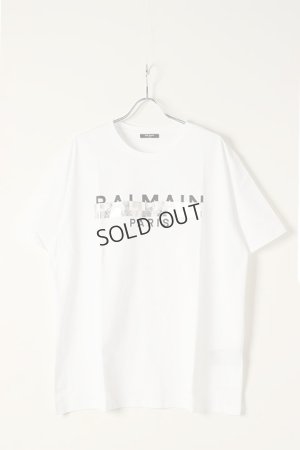 画像1: {SOLD}BALMAIN バルマン BH2 T-SHIRTS BULKY FOIL TAPE{XH0EG010BB59-GIM-BBS}