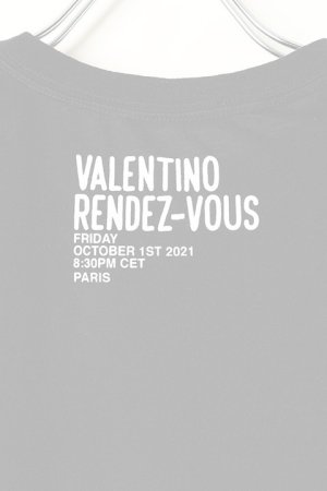 画像4:   Valentino ヴァレンティノ アーカイブ 1971 プリント コットン クルーネックTシャツ  {XV0MG10V8H4-0RF-BBS}  :XV0MG10V8H40RF 