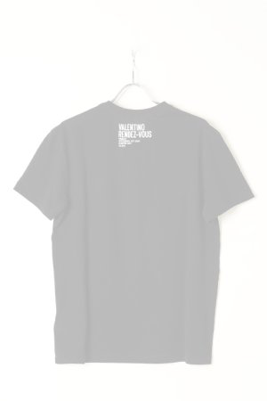 画像5:   Valentino ヴァレンティノ アーカイブ 1971 プリント コットン クルーネックTシャツ  {XV0MG10V8H4-0RF-BBS}  :XV0MG10V8H40RF 
