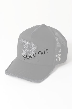 画像1: {SOLD}YOSHINORI KOTAKE DESIGN ヨシノリコタケ メッシュキャップ YK3DE-SH8★ BLK BLK BLK/SIL{-BES}