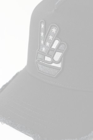 画像5:  {SOLD} YOSHINORI KOTAKE DESIGN ヨシノリコタケ メッシュキャップ YK3DE-PEACE BLK BLK BLK/SIL {-BES}  :YK-BES-06-F 