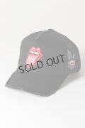 {SOLD}YOSHINORI KOTAKE DESIGN ヨシノリコタケ メッシュキャップ ローリングストーンズデザイン YK3DE-RS444 BLK BLK RED/WHT THE ROLLING STONES{-BES}