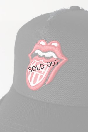 画像2: {SOLD}YOSHINORI KOTAKE DESIGN ヨシノリコタケ メッシュキャップ ローリングストーンズデザイン YK3DE-RS444 BLK BLK RED/WHT THE ROLLING STONES{-BES}