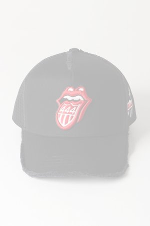 画像3:  {SOLD} YOSHINORI KOTAKE DESIGN ヨシノリコタケ メッシュキャップ ローリングストーンズデザイン YK3DE-RS444 BLK BLK RED/WHT THE ROLLING STONES {-BES}  :YK-BES-10-F 