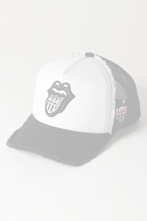 画像1:  {SOLD} YOSHINORI KOTAKE DESIGN ヨシノリコタケ メッシュキャップ ローリングストーンズデザイン YK3DE-RS444 BLK/WHT BLK BLK/WHT {-BES}  :YK-BES-11-F 