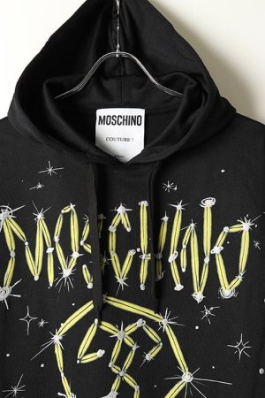 画像2: MOSCHINO モスキーノ SWEAT HOODIE{ZPA17172029-1555BLK-BAS}