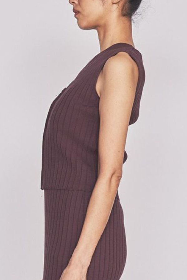 画像2: 【 40%OFF セール19,800円→11,880円】 DOUBLE STANDARD CLOTHING ダブルスタンダードクロージング RUTHENA 12G2P ワイドリブ ニット{-BCS} (2)