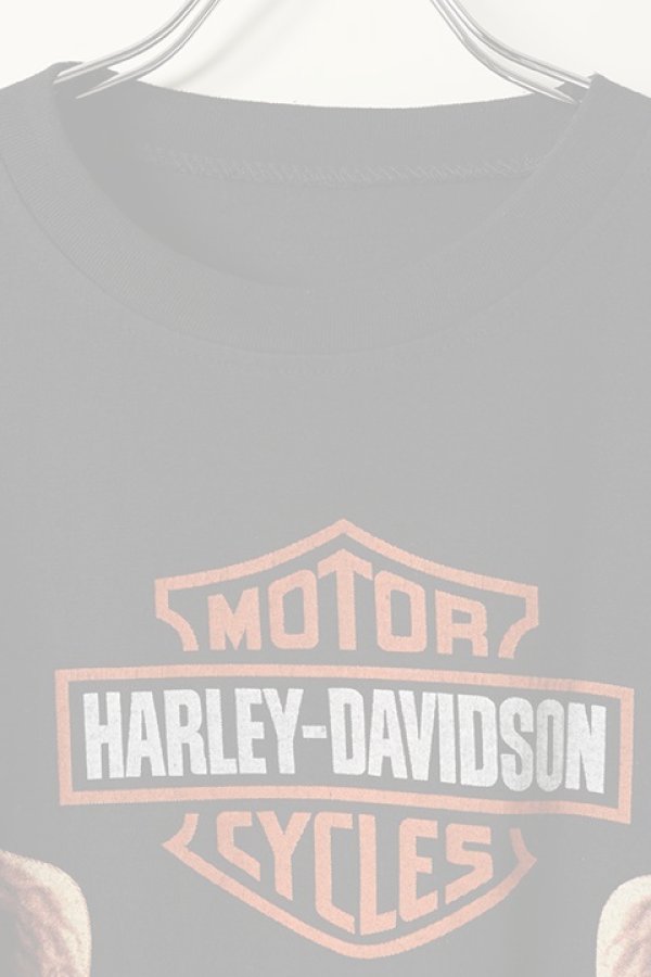 画像2:  {SOLD} Vintage HARLEY DAVIDSON BIKERS RULES EAGLE DOUBLESIDE TEE{-BAA} (2)