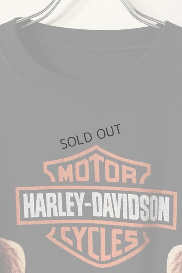 画像2: {SOLD}Vintage HARLEY DAVIDSON BIKERS RULES EAGLE DOUBLESIDE TEE{-BAA} (2)