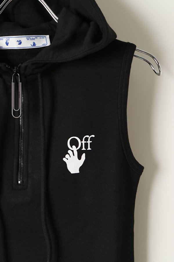 画像3: 【 30%OFF セール58,300円→40,810円】 Off-white オフホワイト MAKER HOODIE TANK{0MAC010R21FLE001-BK-BAS} (3)